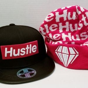 Hustle Snapback & Cuff Beanie